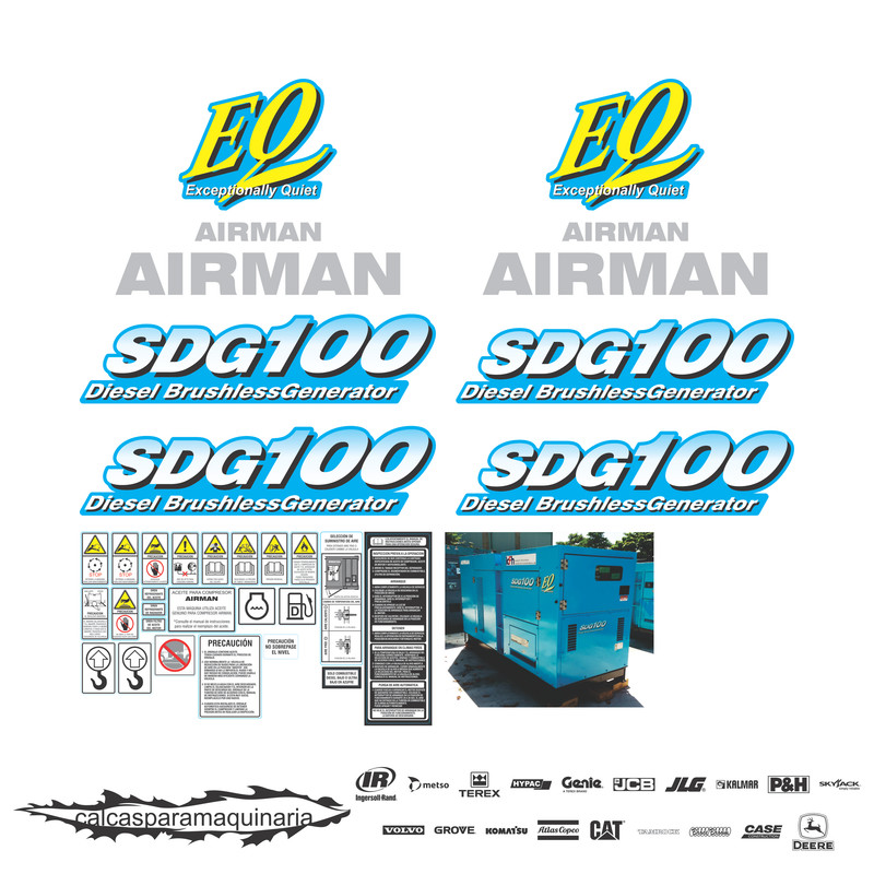 JUEGO DE CALCAS DE RESTAURACION PARA AIRMAN SDG100 