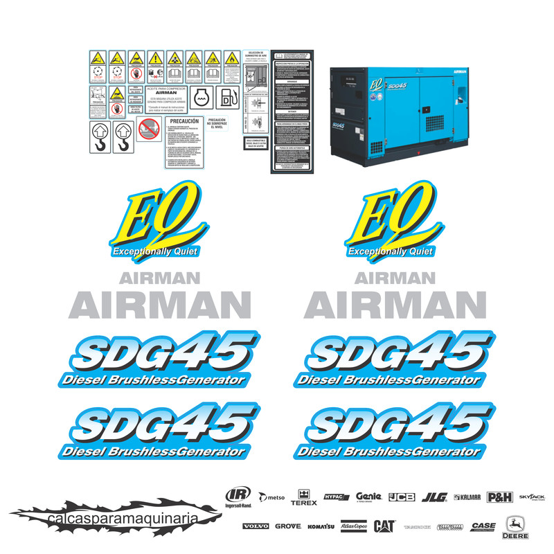 JUEGO DE CALCAS DE RESTAURACION PARA AIRMAN SDG45S