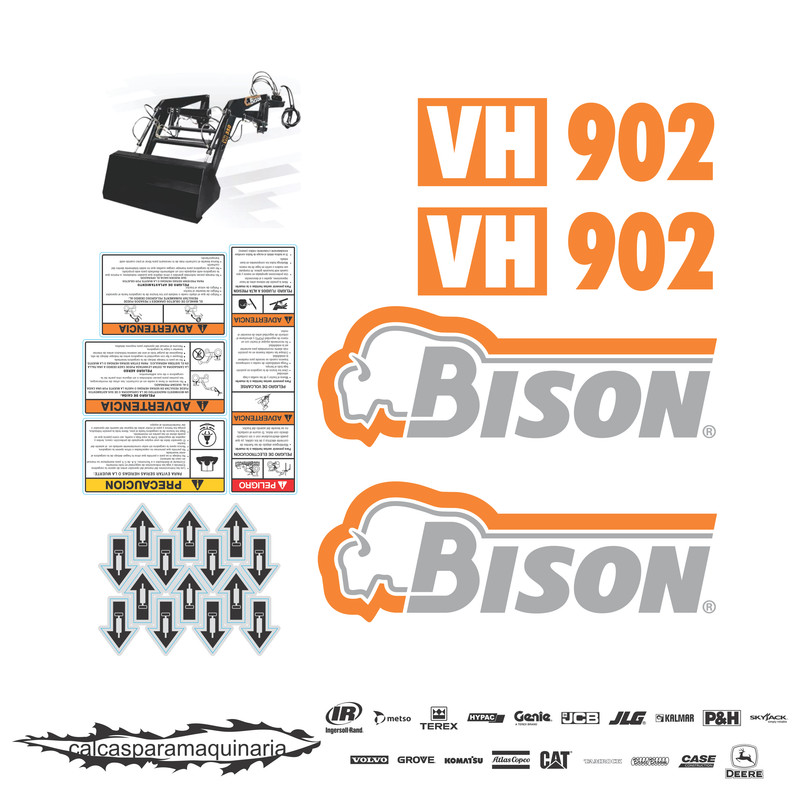 JUEGO DE CALCAS DE RESTAURACION PARA BISON VH902