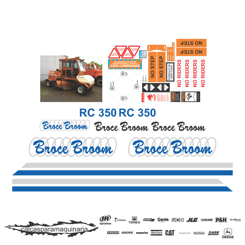 JUEGO DE CALCAS DE RESTAURACION PARA BROCE BROOM RC350