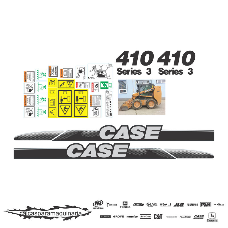JUEGO DE CALCAS DE RESTAURACION PARA CASE 410S3