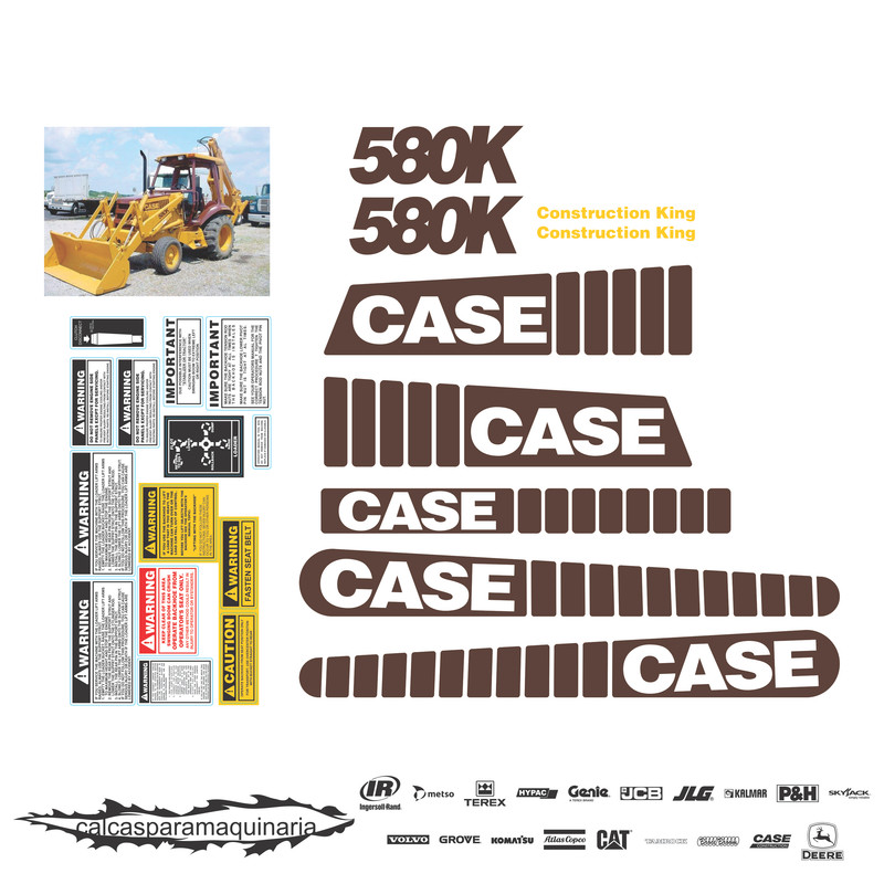 JUEGO DE CALCAS DE RESTAURACION PARA CASE 580K