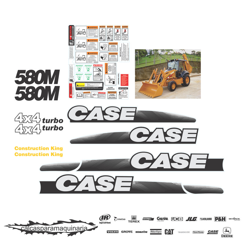 JUEGO DE CALCAS DE RESTAURACION PARA CASE 580MS1