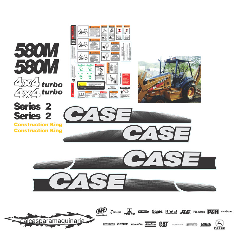 JUEGO DE CALCAS DE RESTAURACION PARA CASE 580MS2