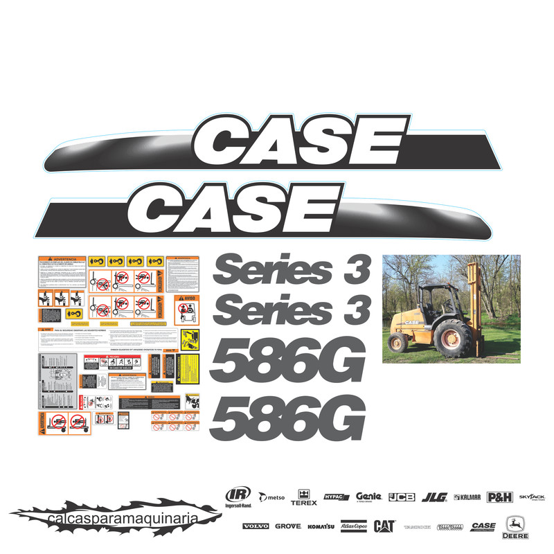 JUEGO DE CALCAS DE RESTAURACION PARA CASE 586G NVO