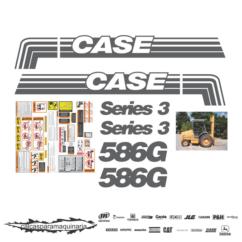 JUEGO DE CALCAS DE RESTAURACION PARA CASE 586G VJO