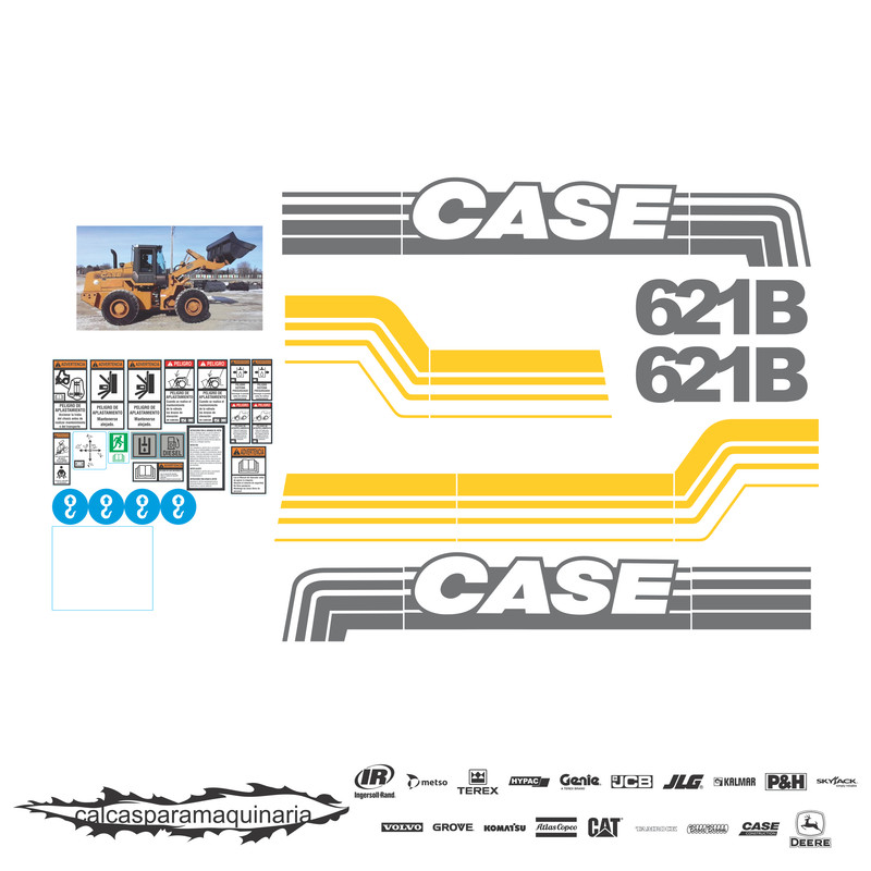 JUEGO DE CALCAS DE RESTAURACION PARA CASE 621B NVO