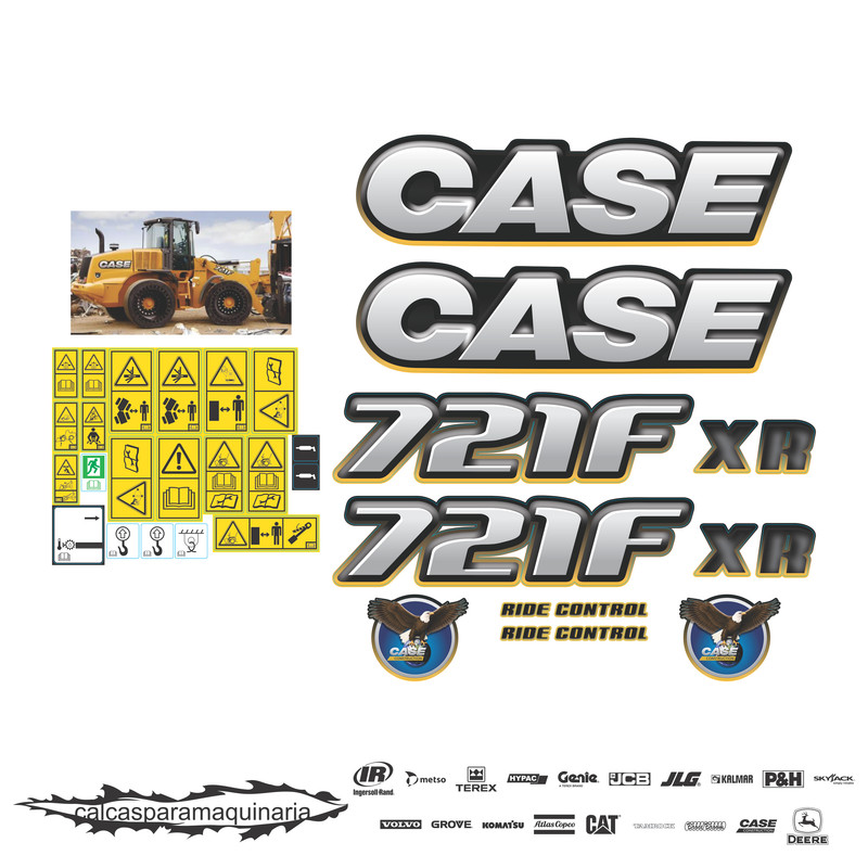 JUEGO DE CALCAS DE RESTAURACION PARA CASE 721FXR NVO