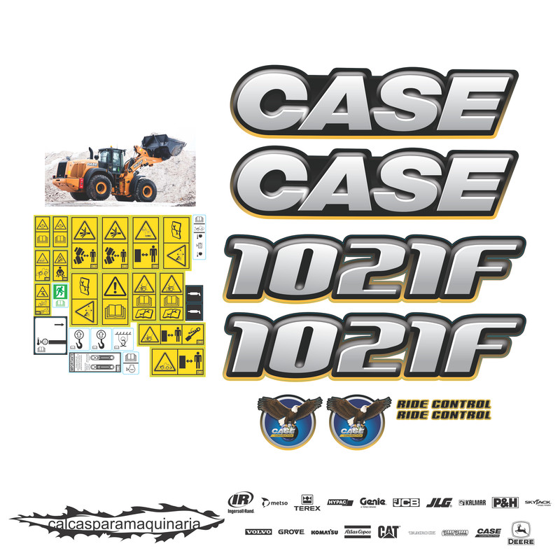 JUEGO DE CALCAS DE RESTAURACION PARA CASE 1021F