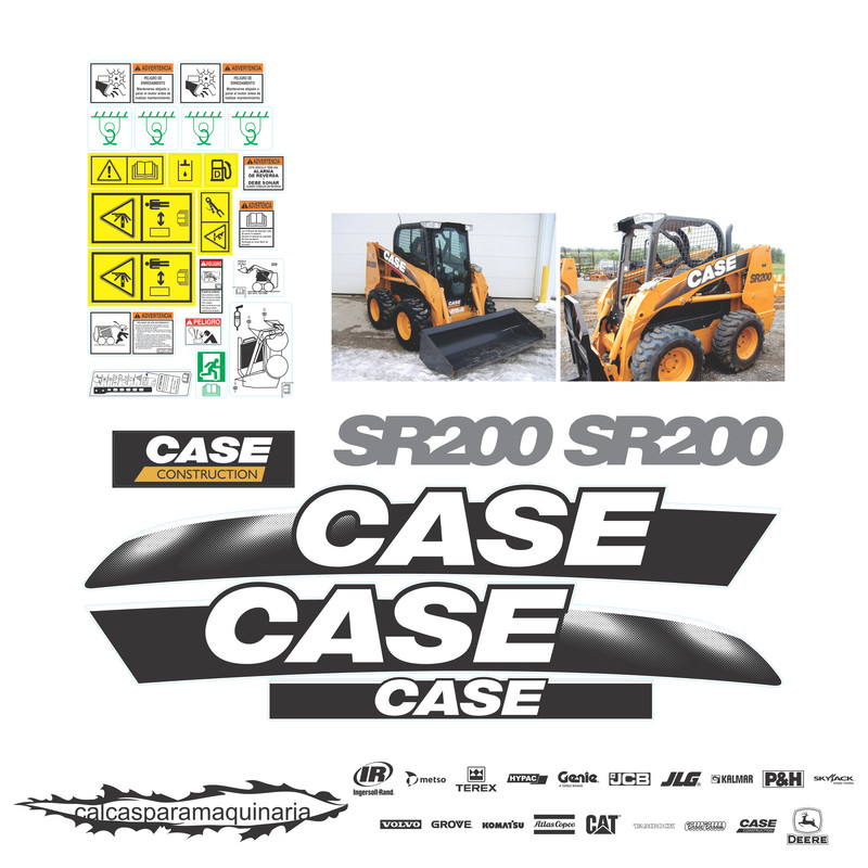 JUEGO DE CALCAS DE RESTAURACION PARA CASE SR200