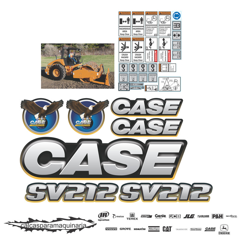 JUEGO DE CALCAS DE RESTAURACION PARA CASE SV211