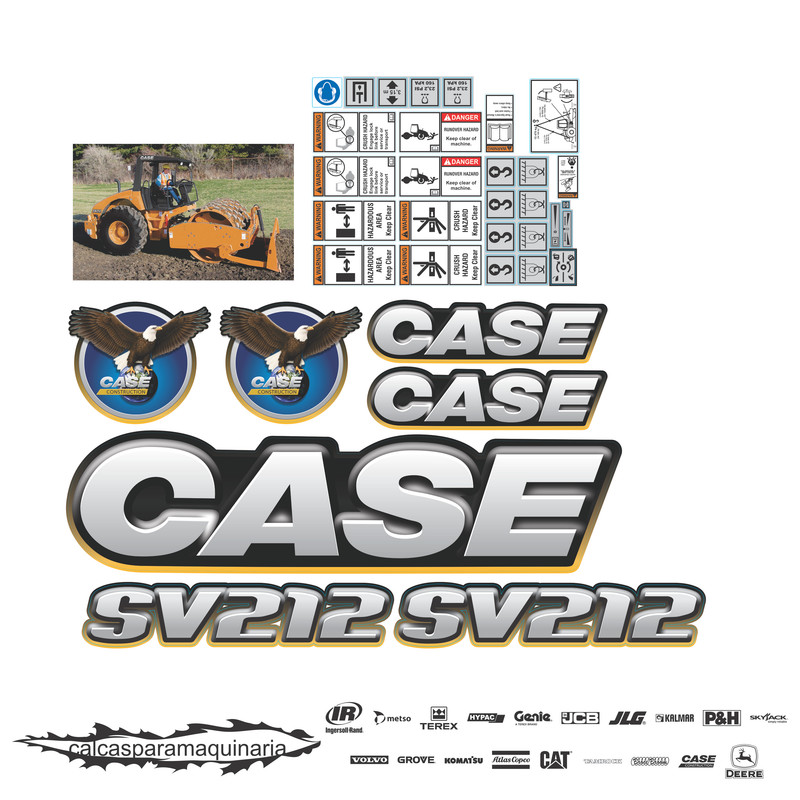 JUEGO DE CALCAS DE RESTAURACION PARA CASE SV212