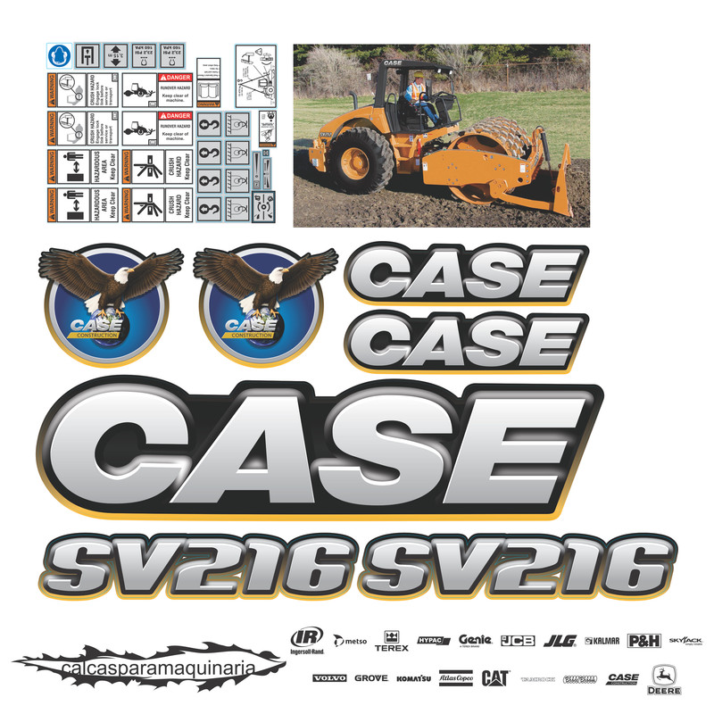 JUEGO DE CALCAS DE RESTAURACION PARA CASE SV216