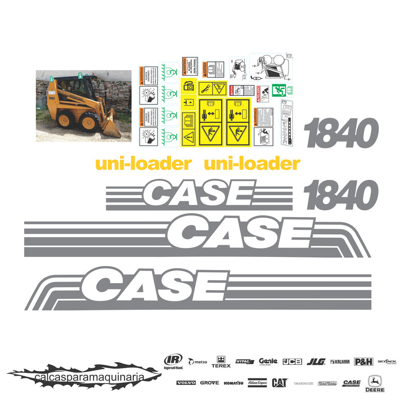 JUEGO DE CALCAS DE RESTAURACION PARA CASE 1840 