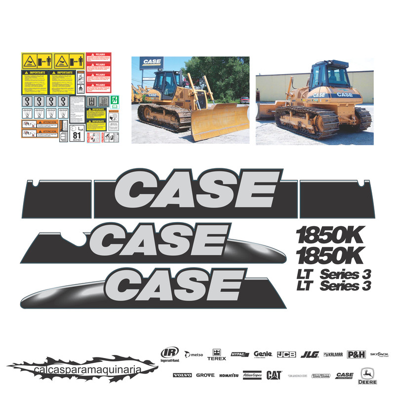 JUEGO DE CALCAS DE RESTAURACION PARA CASE 1850KS3