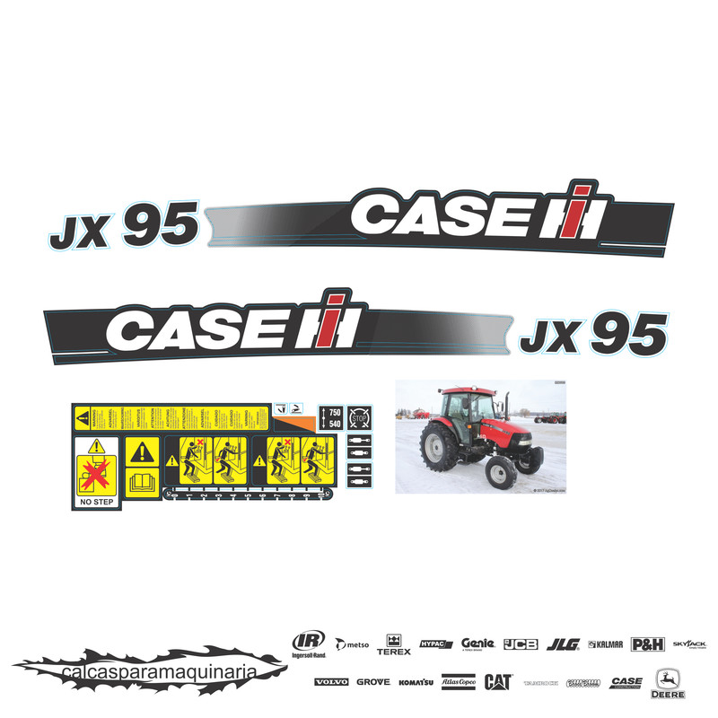 JUEGO DE CALCAS DE RESTAURACION PARA CASE 95JX 