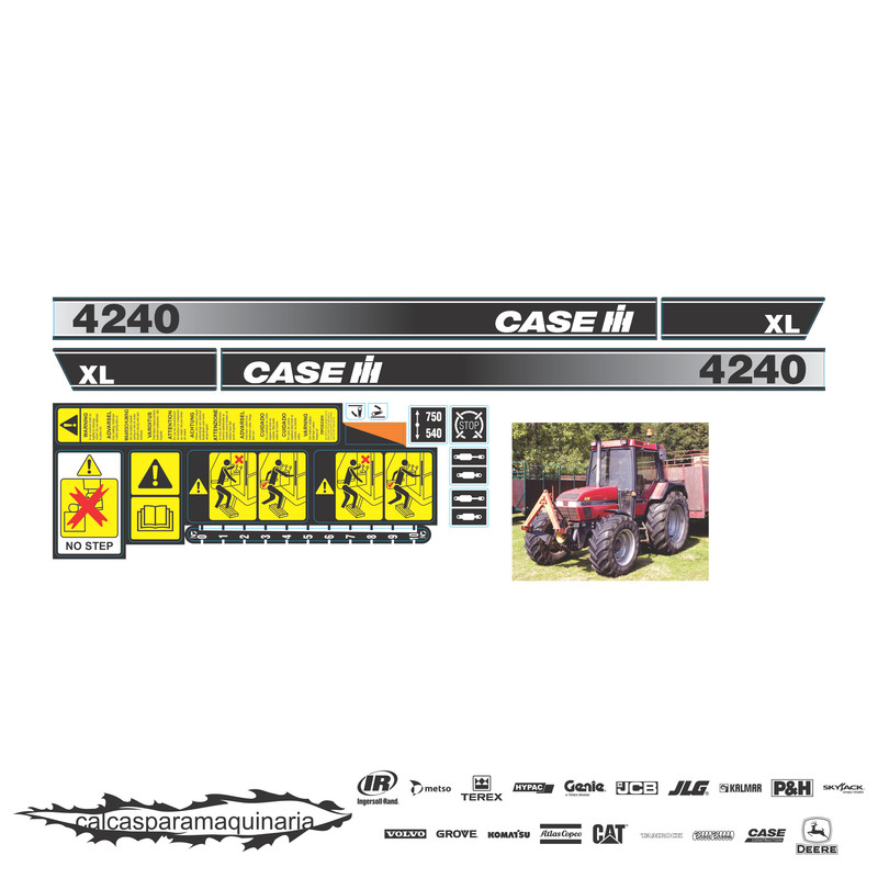 JUEGO DE CALCAS DE RESTAURACION PARA CASE 4240