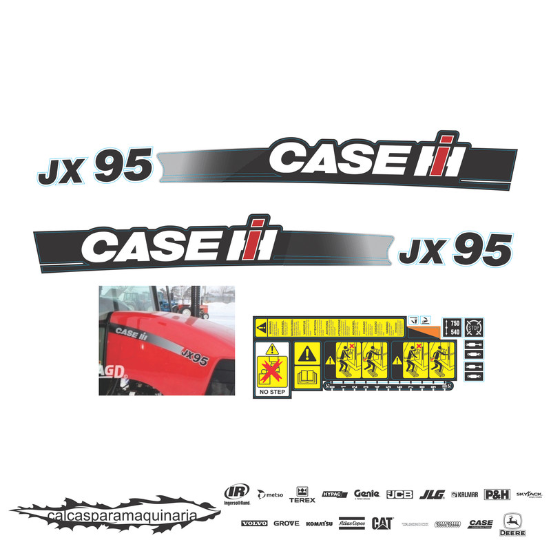 JUEGO DE CALCAS DE RESTAURACION PARA CASE JX95