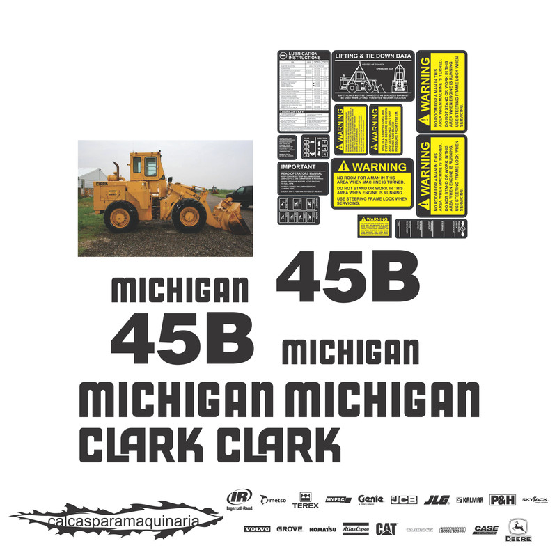 JUEGO DE CALCAS DE RESTAURACION PARA CLARK 45B
