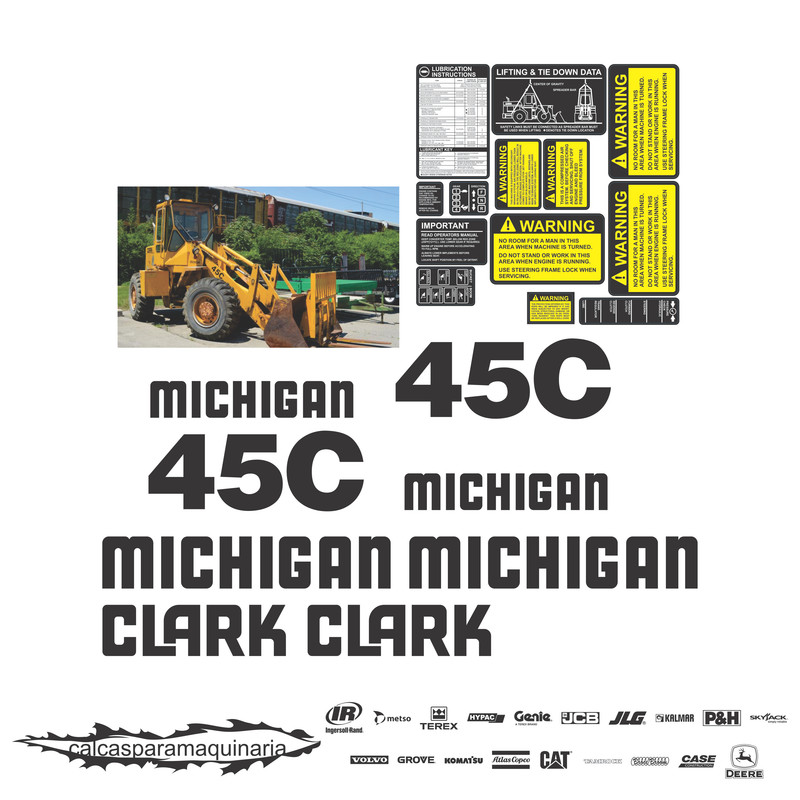 JUEGO DE CALCAS DE RESTAURACION PARA CLARK 45C