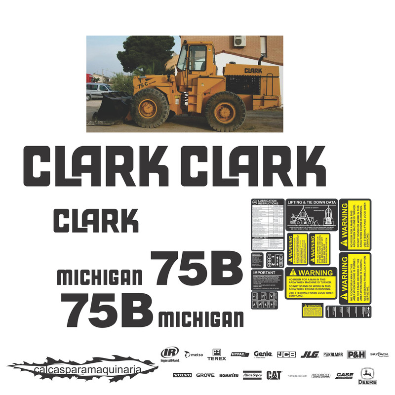JUEGO DE CALCAS DE RESTAURACION PARA CLARK 75B