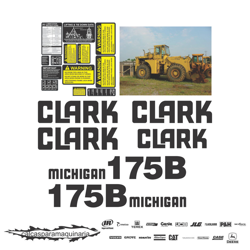 JUEGO DE CALCAS DE RESTAURACION PARA CLARK 175B