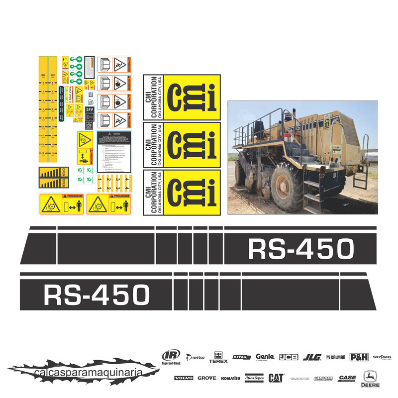 JUEGO DE CALCAS DE RESTAURACION PARA CMI RS450