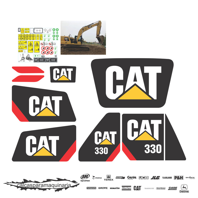 JUEGO DE CALCAS DE RESTAURACION PARA CAT 330 NVO