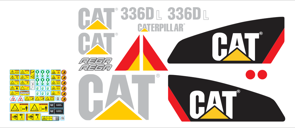 JUEGO DE CALCAS DE RESTAURACION PARA CAT 336DL NVO