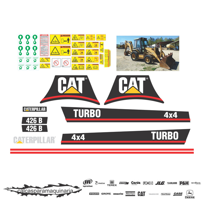 JUEGO DE CALCAS DE RESTAURACION PARA CAT 426B