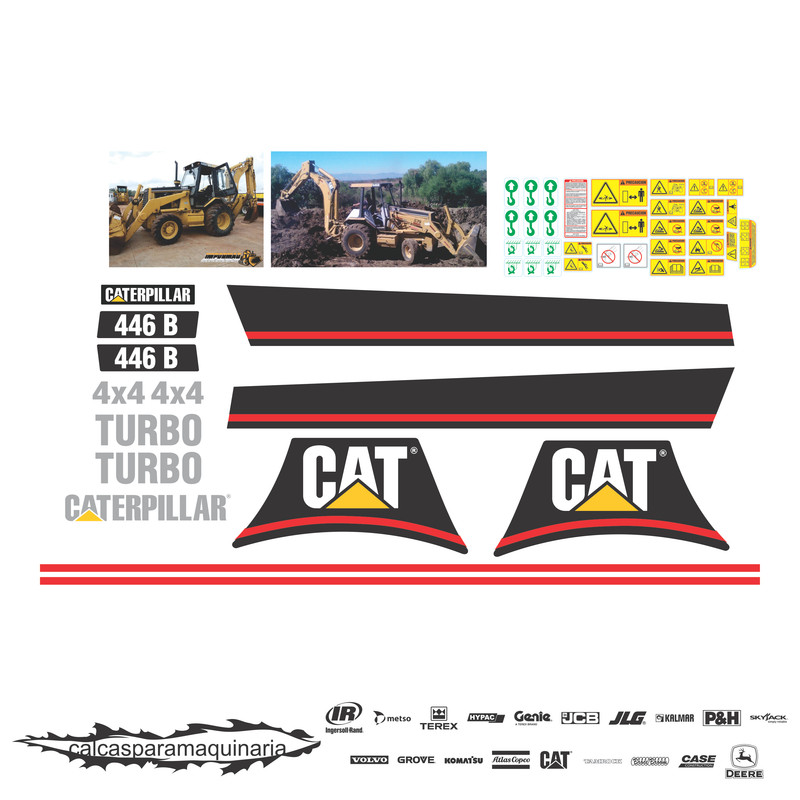 JUEGO DE CALCAS DE RESTAURACION PARA CAT 446B