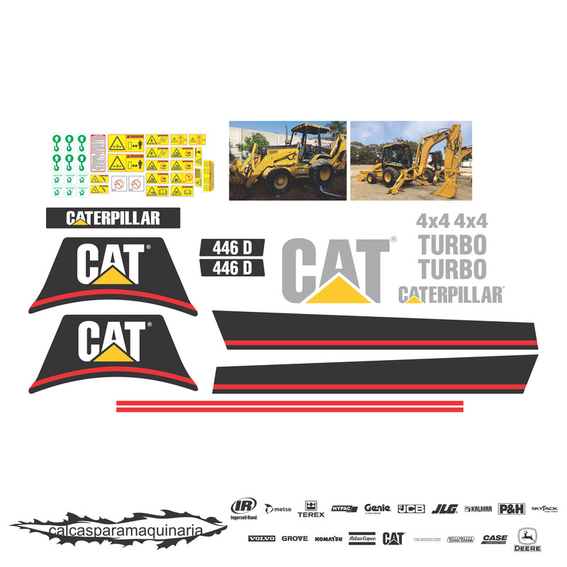 JUEGO DE CALCAS DE RESTAURACION PARA CAT 446D