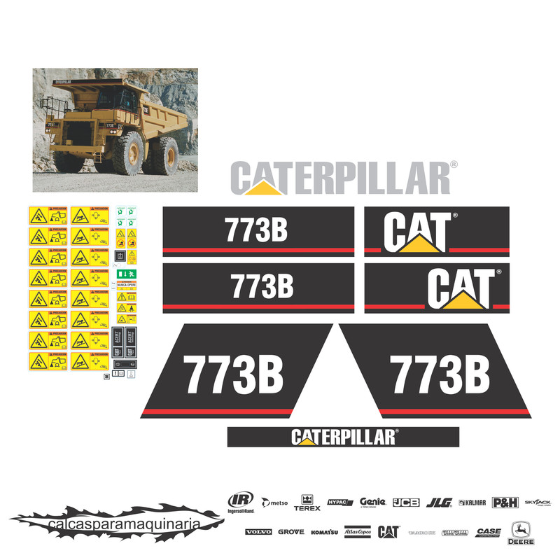 JUEGO DE CALCAS DE RESTAURACION PARA CAT 773B