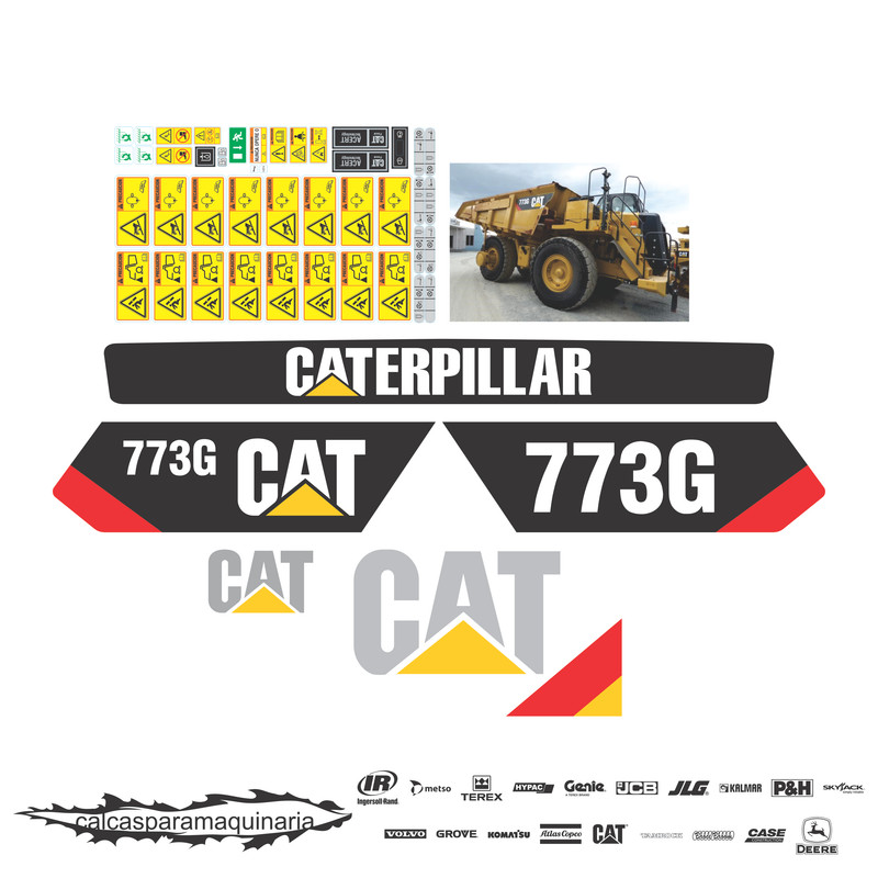 JUEGO DE CALCAS DE RESTAURACION PARA CAT 773G NVO