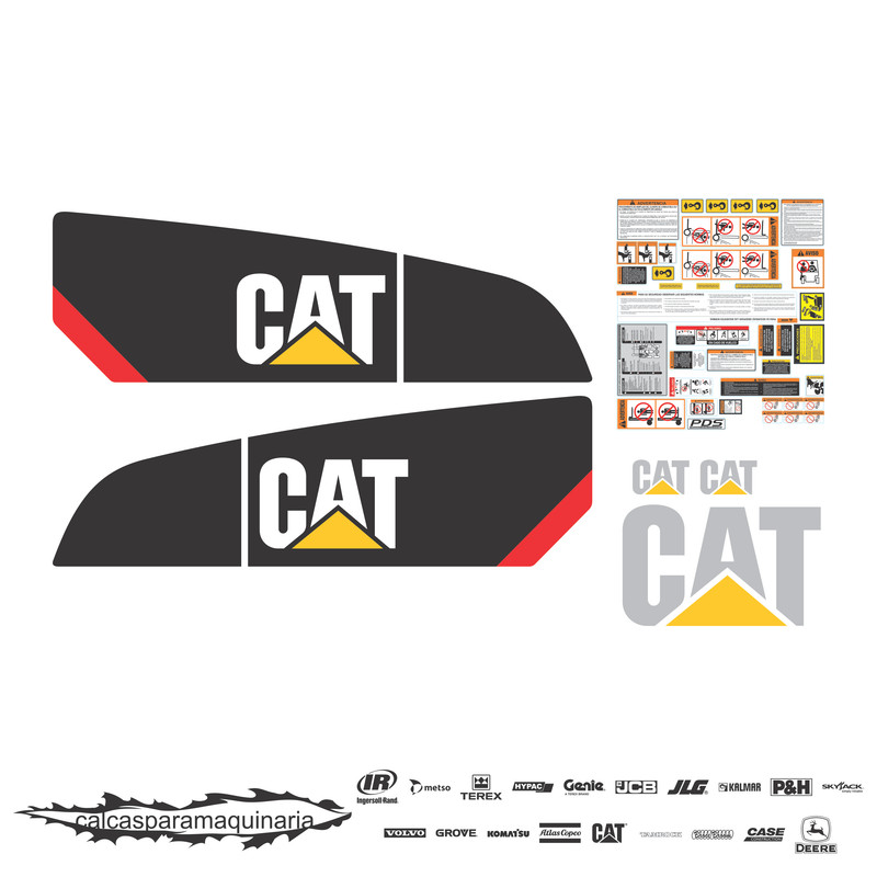 JUEGO DE CALCAS DE RESTAURACION PARA CAT DP50NM