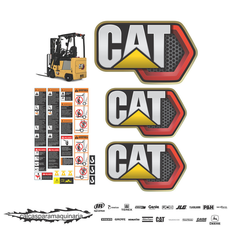 JUEGO DE CALCAS DE RESTAURACION PARA CAT EC15N PANAL