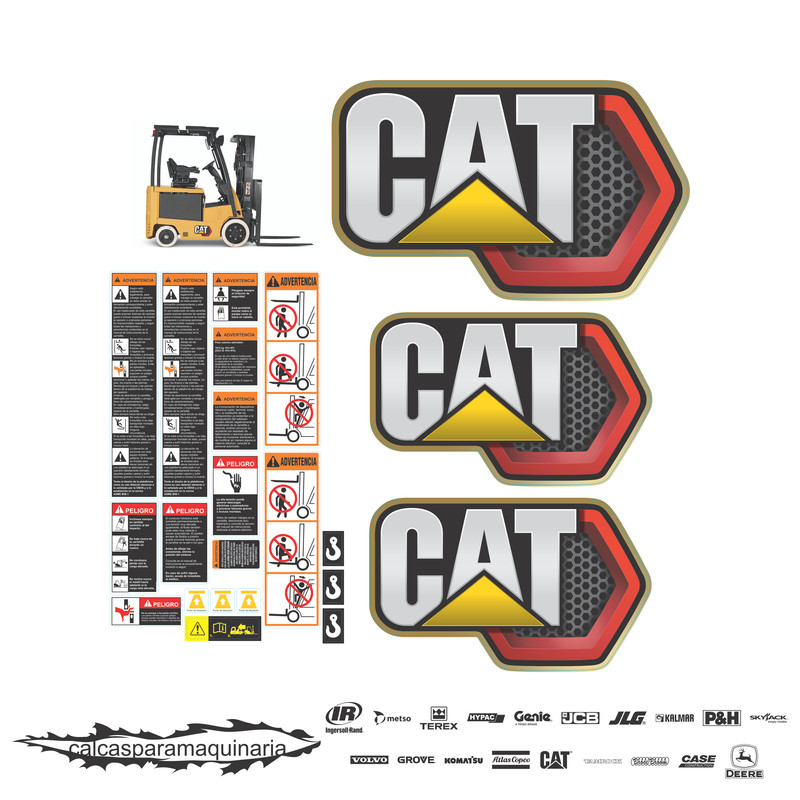 JUEGO DE CALCAS DE RESTAURACION PARA CAT EC25N PANAL