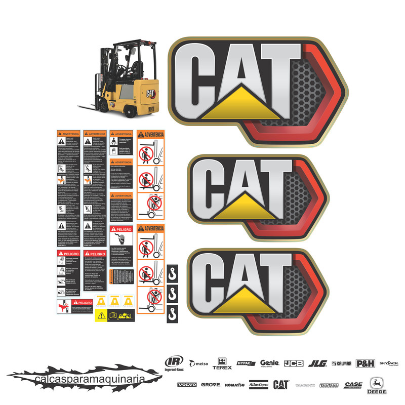 JUEGO DE CALCAS DE RESTAURACION PARA CAT EC30N PANAL