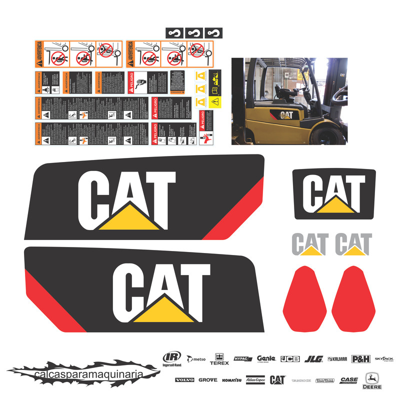 JUEGO DE CALCAS DE RESTAURACION PARA CAT EP5000 NVO