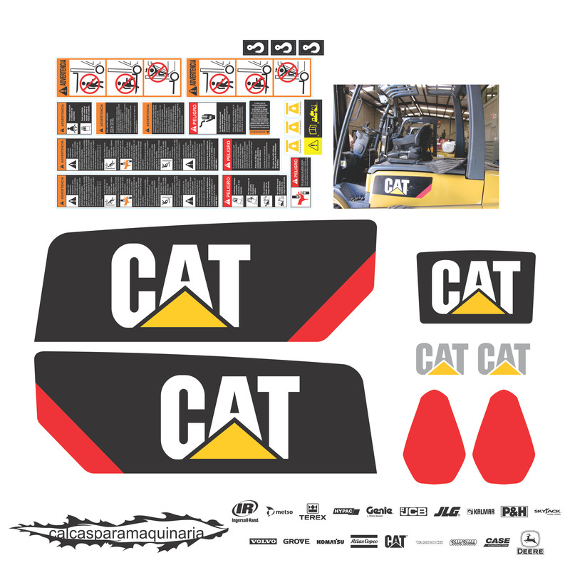 JUEGO DE CALCAS DE RESTAURACION PARA CAT EP8000 NVO