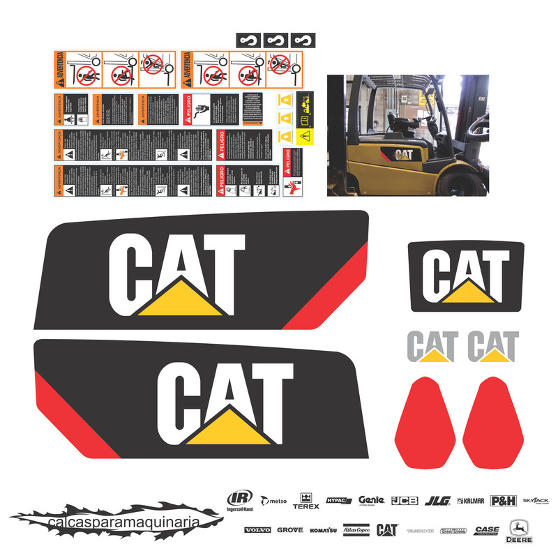 JUEGO DE CALCAS DE RESTAURACION PARA CAT EP9000 NVO