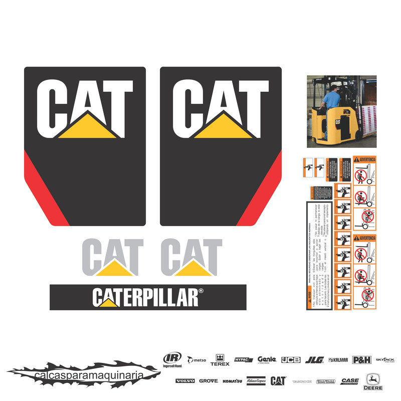 JUEGO DE CALCAS DE RESTAURACION PARA CAT ES4000 NVO