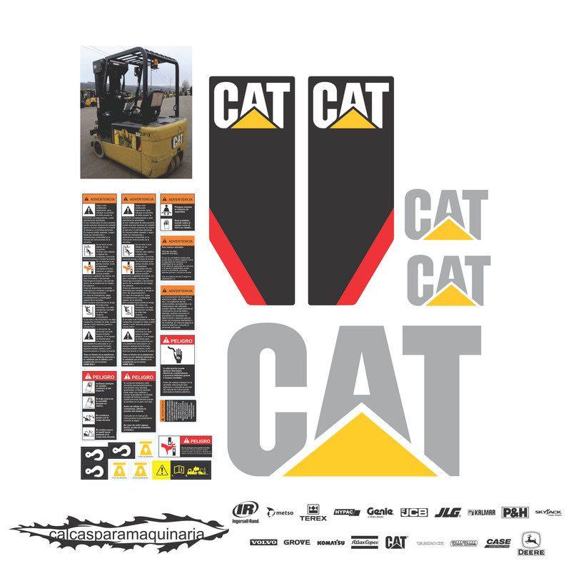 JUEGO DE CALCAS DE RESTAURACION PARA CAT ET4000 NVO