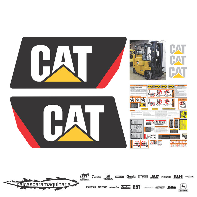 JUEGO DE CALCAS DE RESTAURACION PARA CAT GC30K NVO
