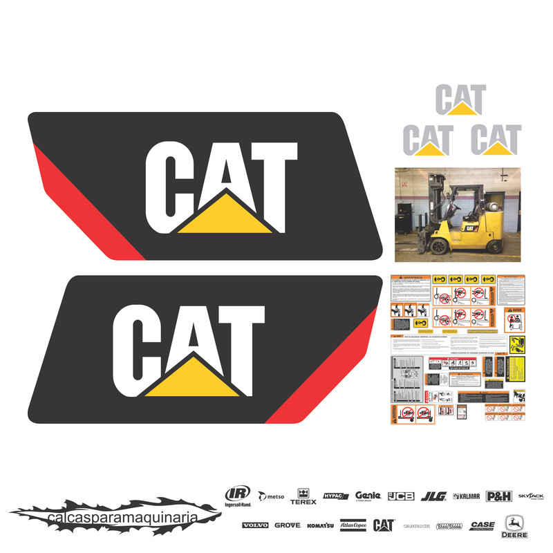 JUEGO DE CALCAS DE RESTAURACION PARA CAT GC55K