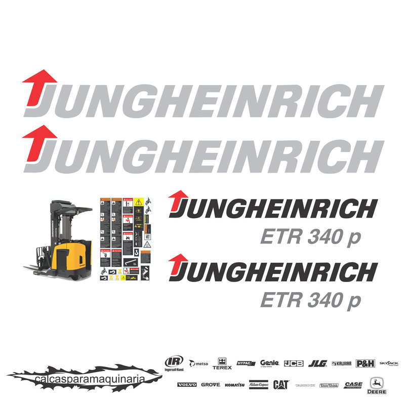 JUEGO DE CALCAS DE RESTAURACION PARA JUNGHEINRICH ETR340P