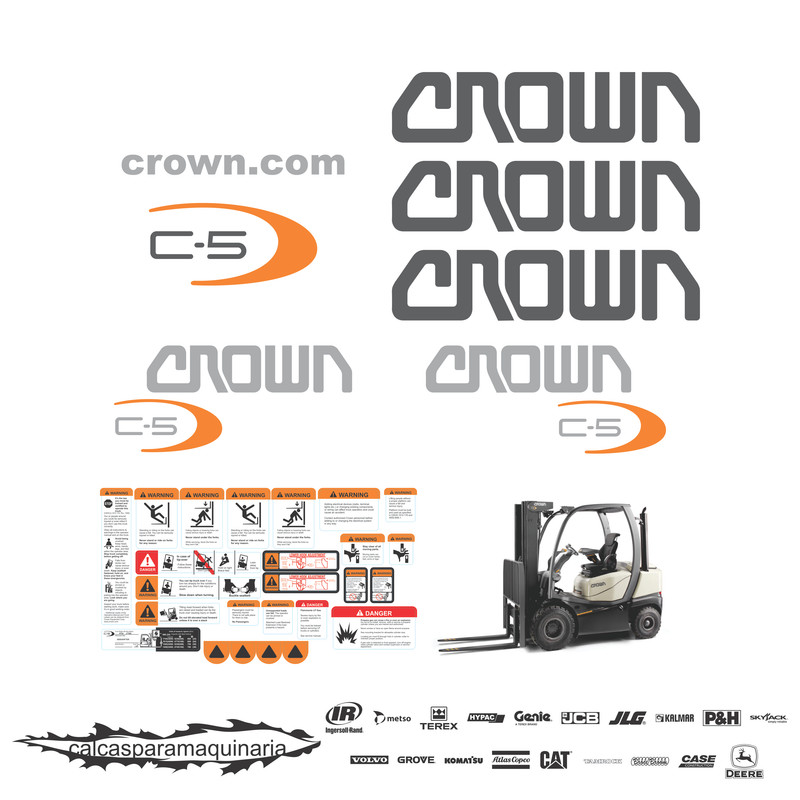 JUEGO DE CALCAS DE RESTAURACION PARA CROWN C5