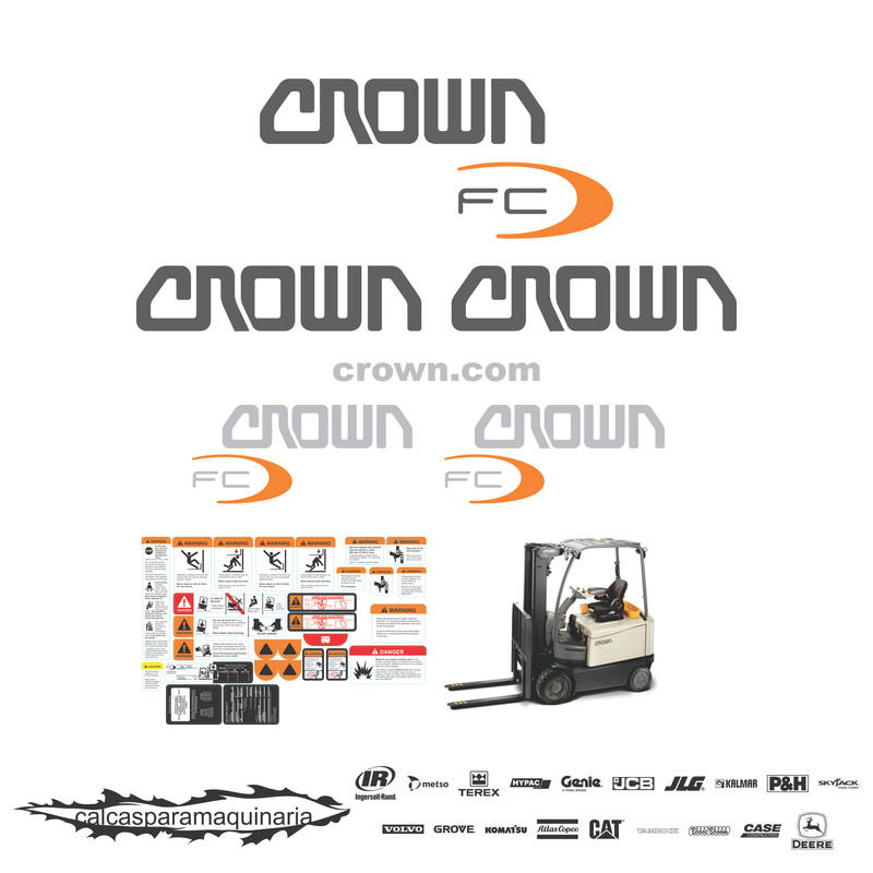 JUEGO DE CALCAS DE RESTAURACION PARA CROWN FC4000