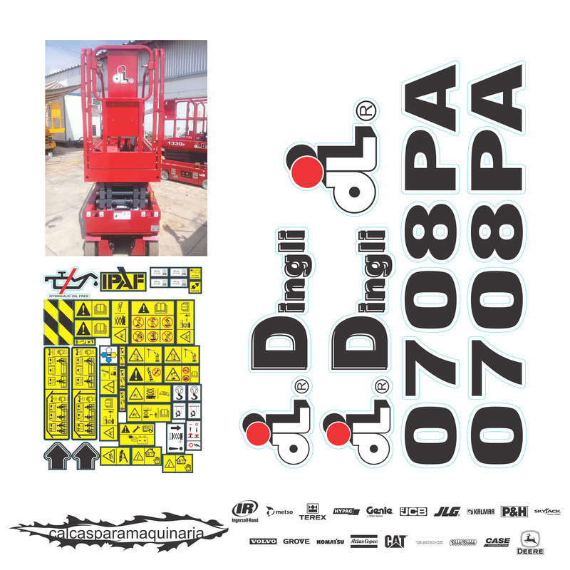 JUEGO DE CALCAS DE RESTAURACION PARA DINGLI 0708PA