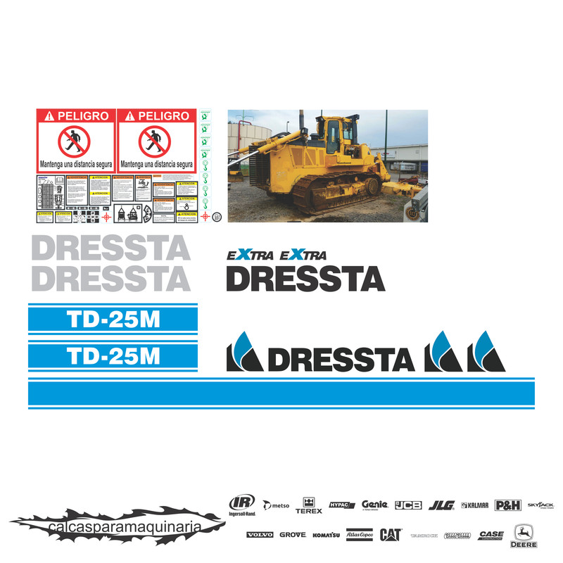 JUEGO DE CALCAS DE RESTAURACION PARA DRESSTA TD25M
